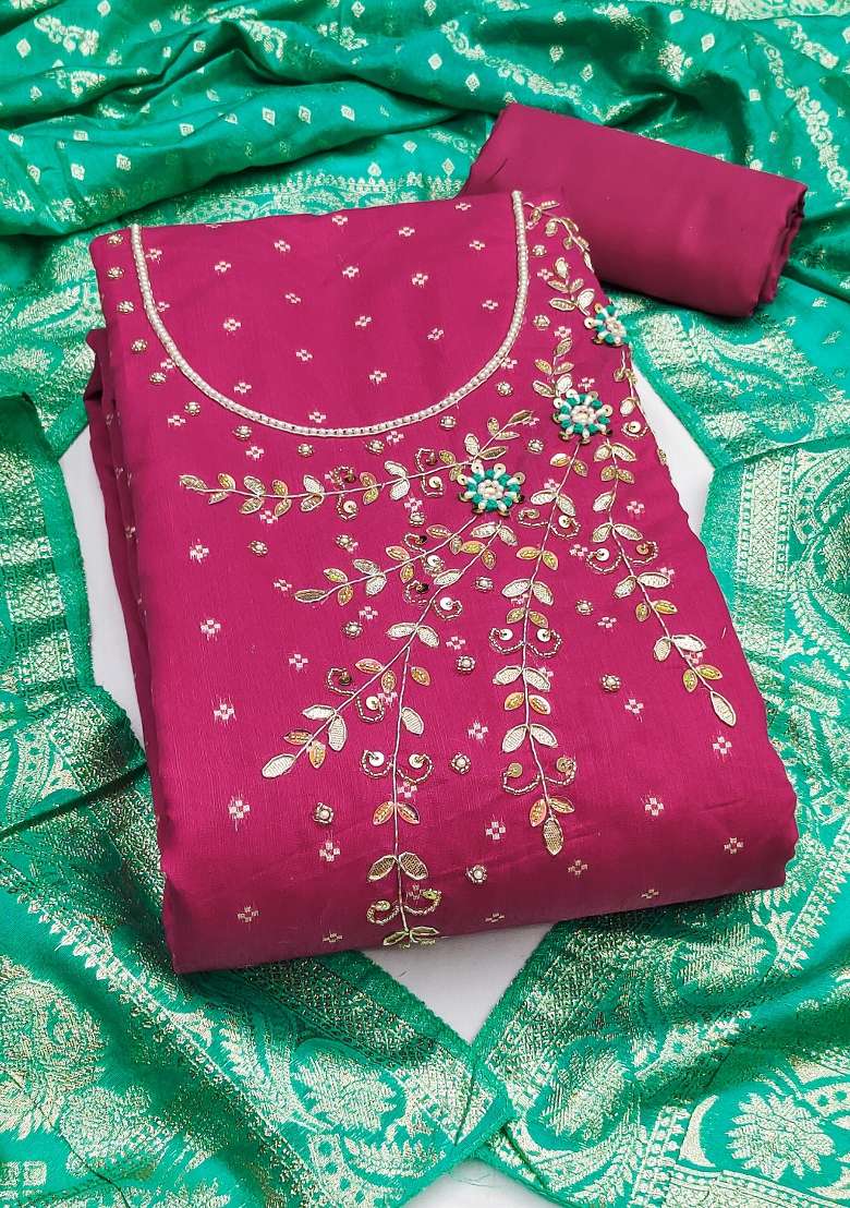 Pink Embellished Modal Straight Kurta Set - Indya