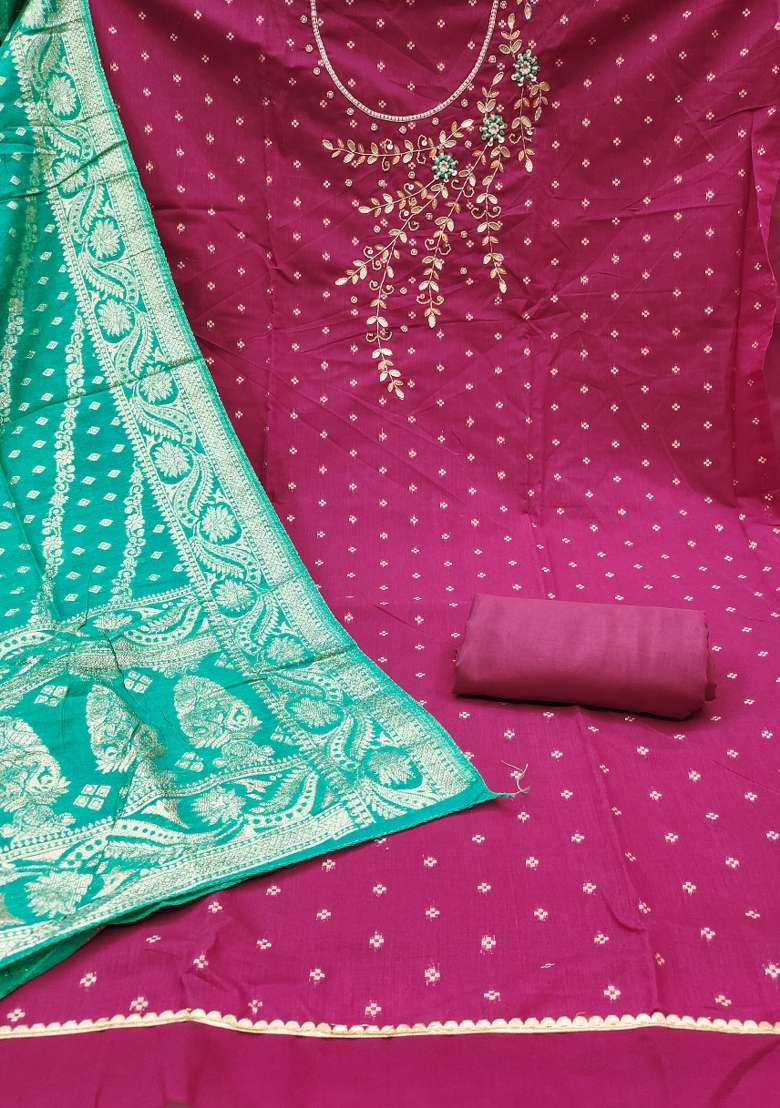 Pink Embellished Modal Straight Kurta Set - Indya