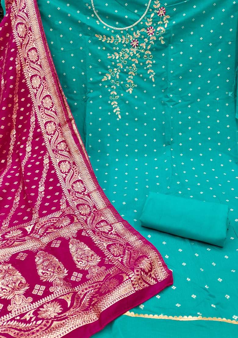 Sea Green Embellished Modal Straight Kurta Set - Indya