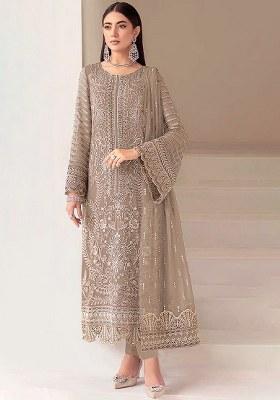 Chiku Embroidery Georgette Salwar Kameez