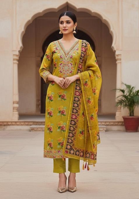 Green Embroidery Modal Salwar Kameez