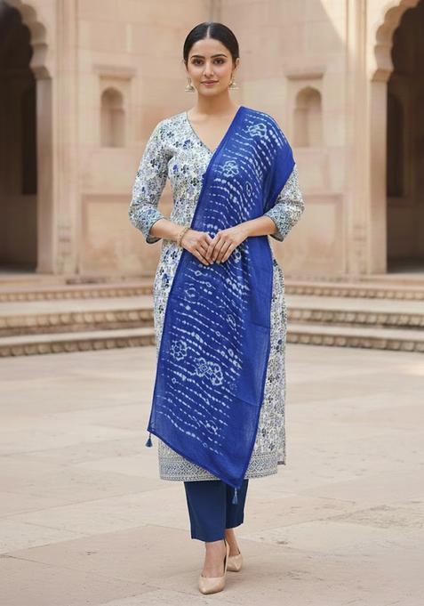 Multicolor Embroidery Cotton Salwar Kameez