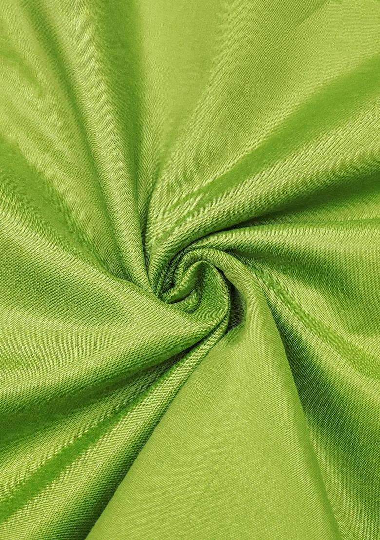 Green Embroidery Organza Salwar Kameez - Indya
