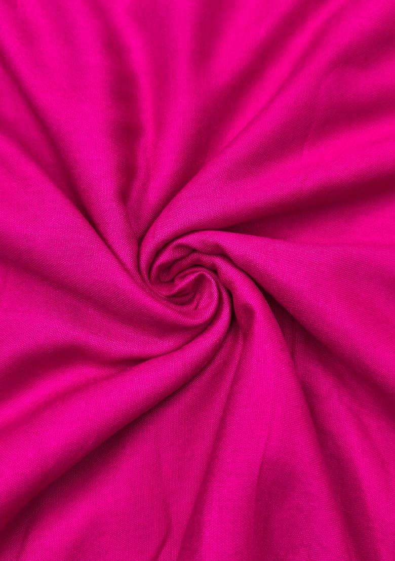 Magenta Embroidery Silk Salwar Kameez - Indya