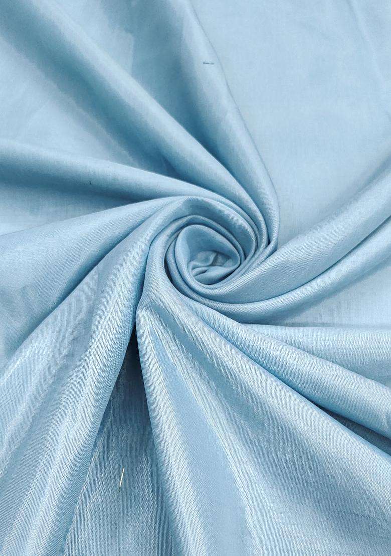 Sky Blue Embroidery Silk Salwar Kameez - Indya