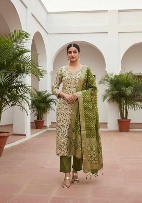Multicolor Embroidery Cotton Salwar Kameez
