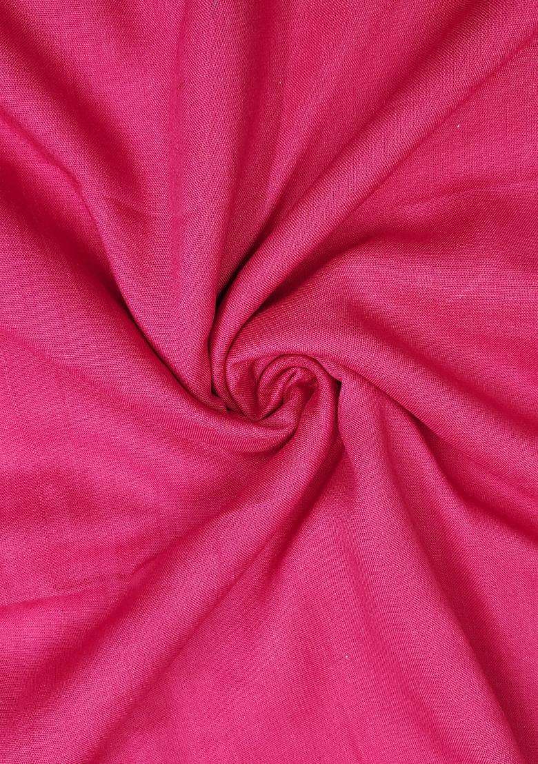 Pink Embroidery Cotton Salwar Kameez - Indya