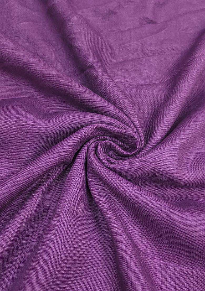 Purple Embroidery Silk Salwar Kameez - Indya