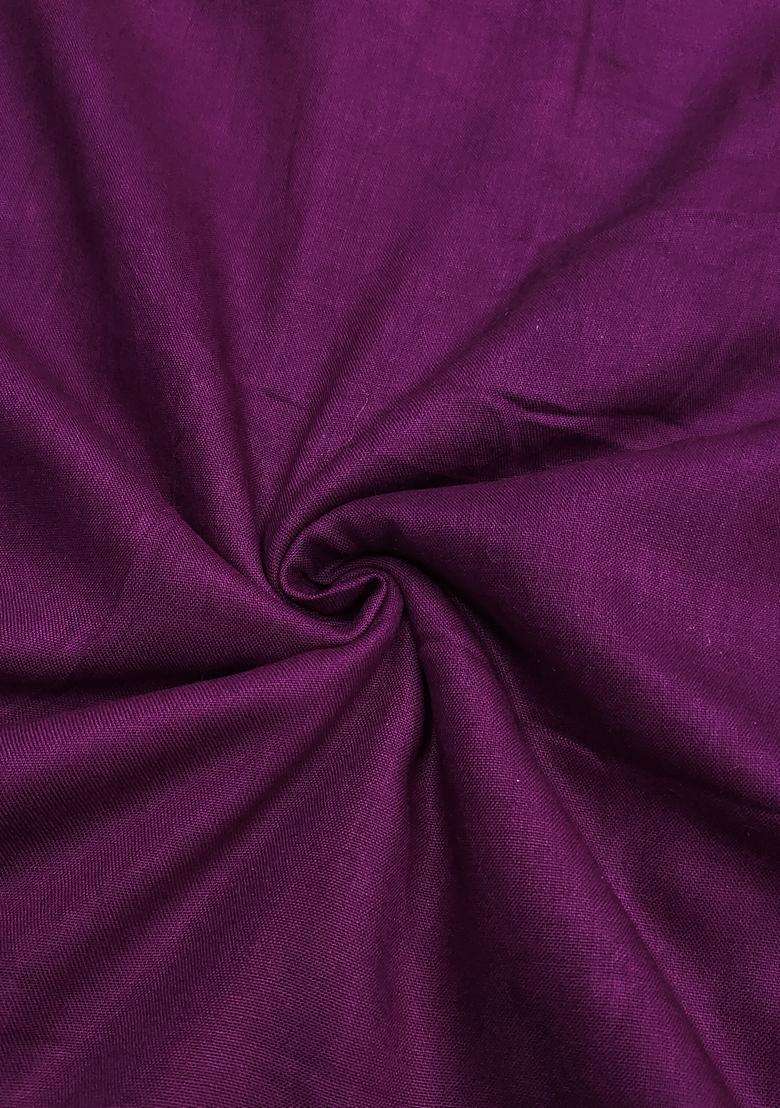 Purple Embroidery Jacquard Salwar Kameez - Indya