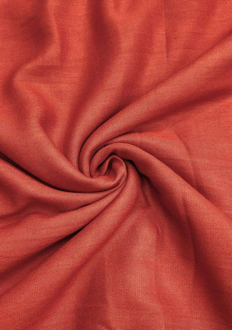 Rust Embroidery Viscose Salwar Kameez - Indya