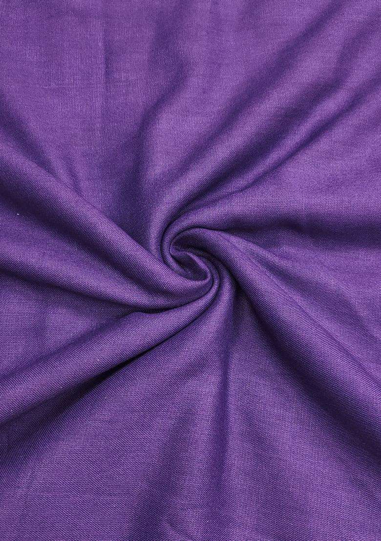 Purple Embroidery Viscose Salwar Kameez - Indya