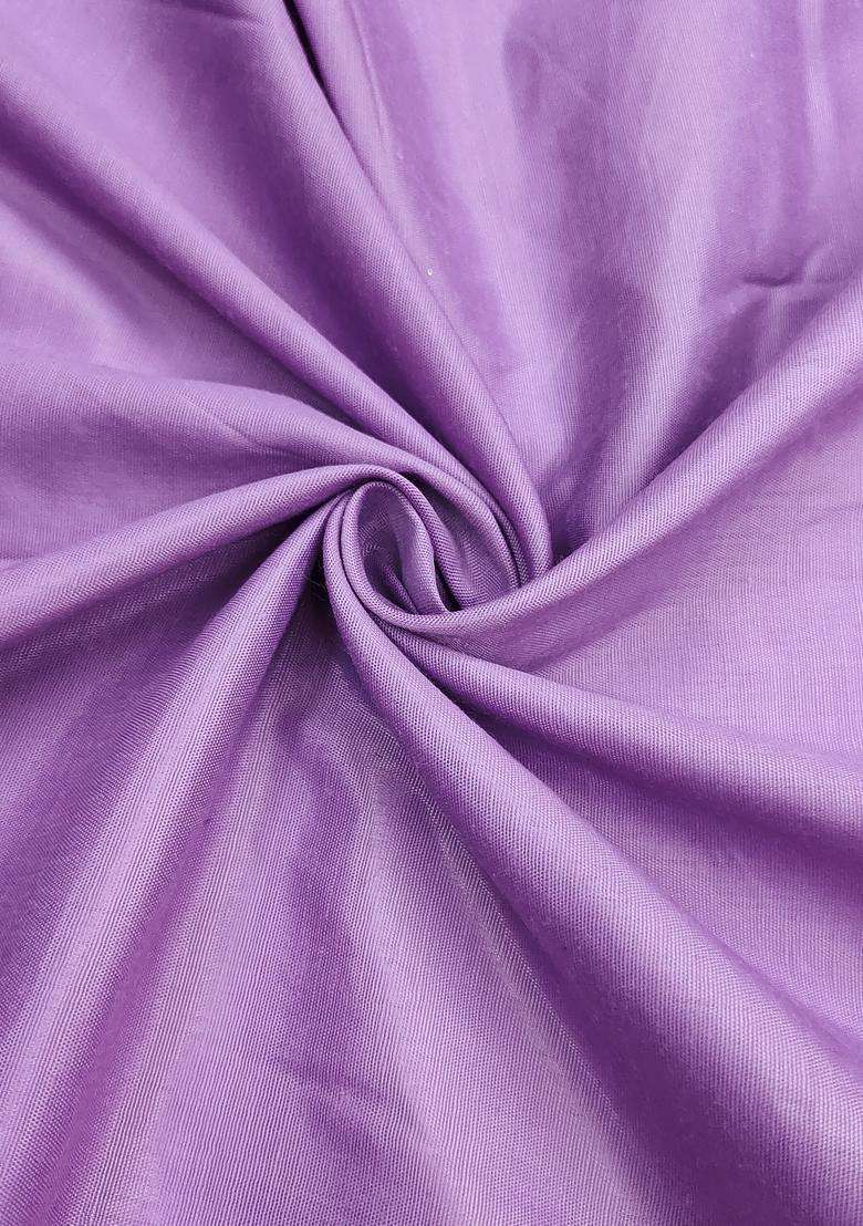 Lavender Embroidery Silk Salwar Kameez - Indya