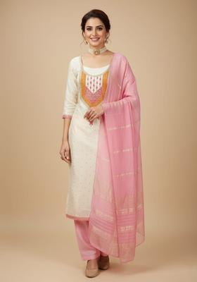 Pink Embroidery Modal Salwar Kameez