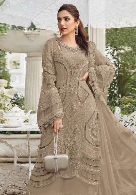 Chiku Embroidery Georgette Kurta Set