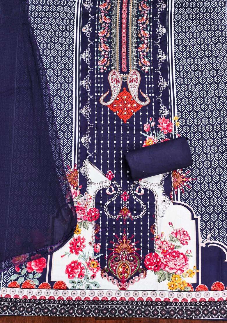 Multicolor Embroidery Rayon Kurta Set - Indya