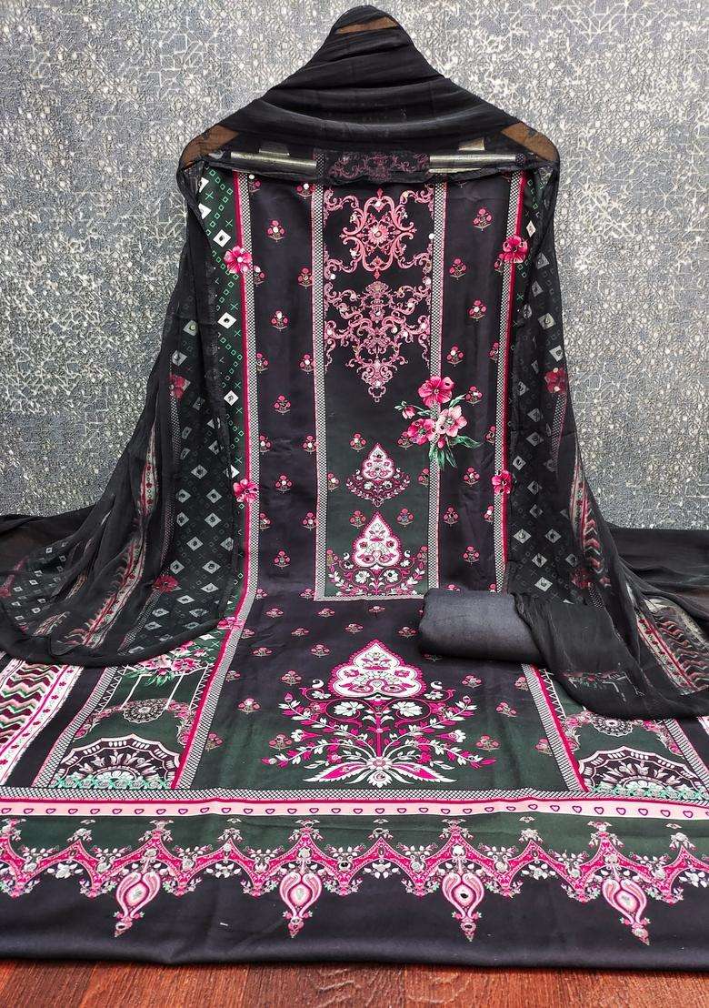 Multicolor Embroidery Rayon Kurta Set - Indya