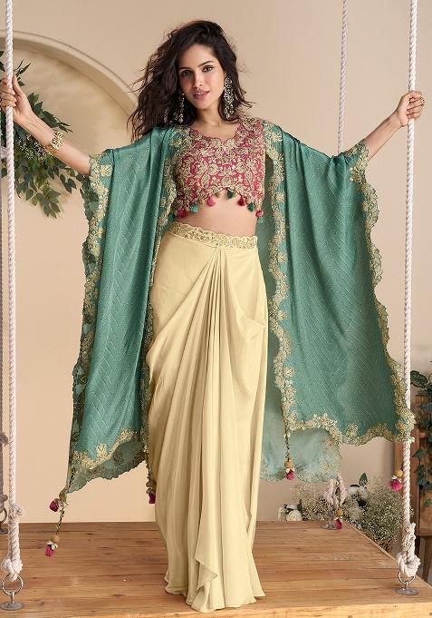 Multicolor Embroidery Chinon Fusion Set