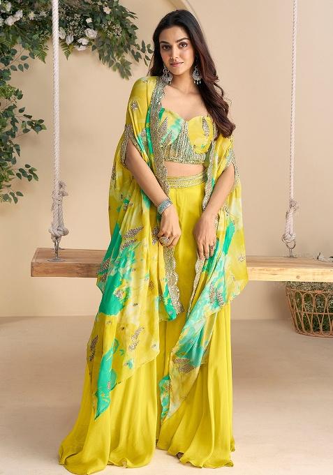 Lime Embroidery Chinon Fusion Set