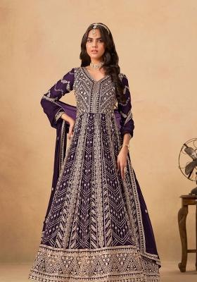 Turquoise Blue Embroidery Georgette Salwar Kameez