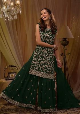 Black Emboidered Georgette Salwar Kameez