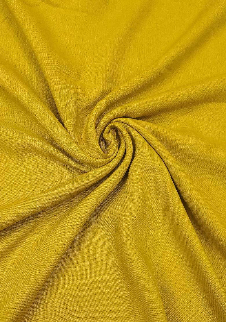 Yellow Printed Viscose Kurta Set - Indya