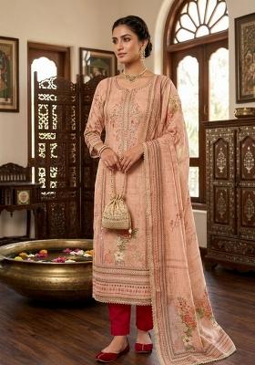 Maroon Printed Viscose Kurta Set