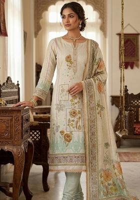 Multicolor Printed Cotton Kurta Set