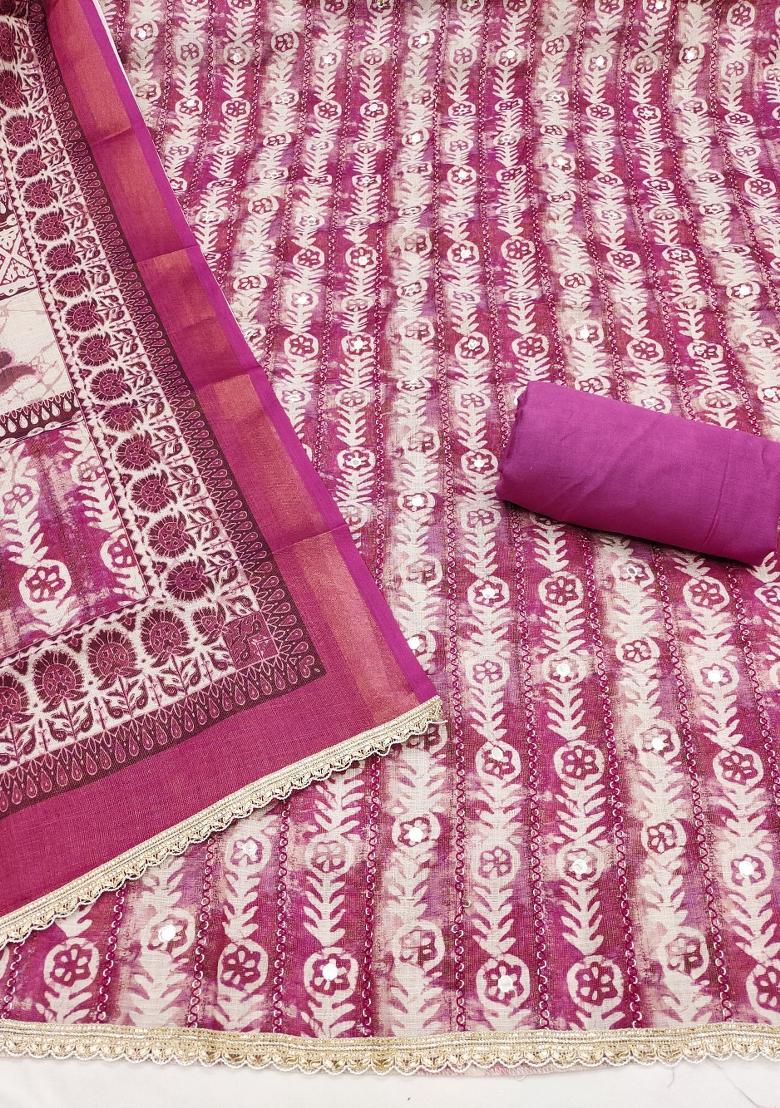 Multicolor Printed Cotton Kurta Set - Indya