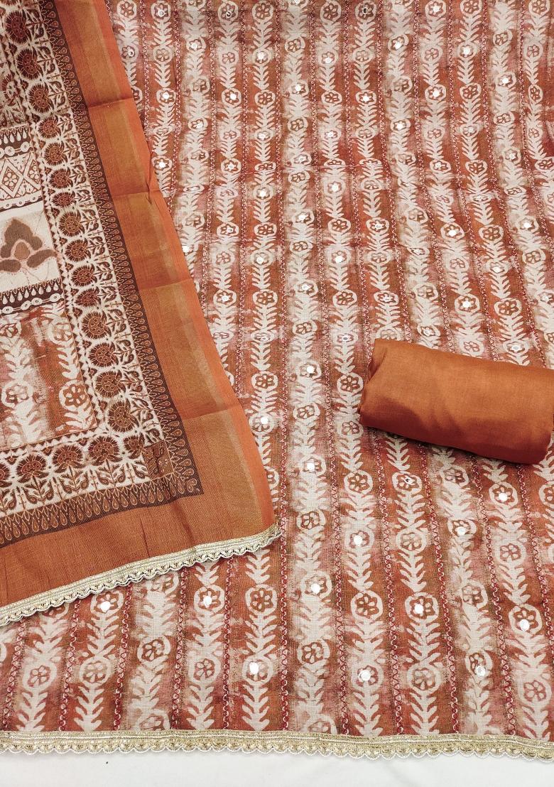 Multicolor Printed Cotton Kurta Set - Indya
