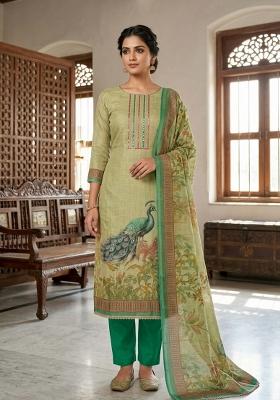 Multicolor Printed Cotton Kurta Set