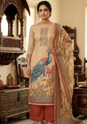 Multicolor Printed Cotton Kurta Set