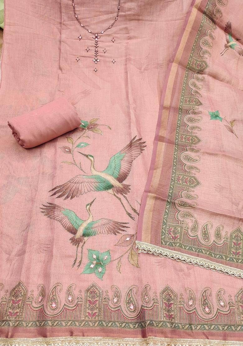 Multicolor Printed Cotton Kurta Set - Indya