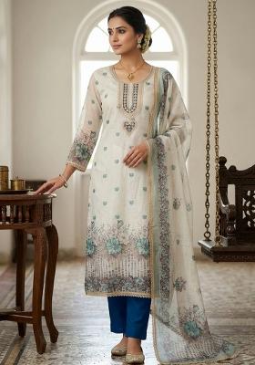 Multicolor Printed Cotton Kurta Set