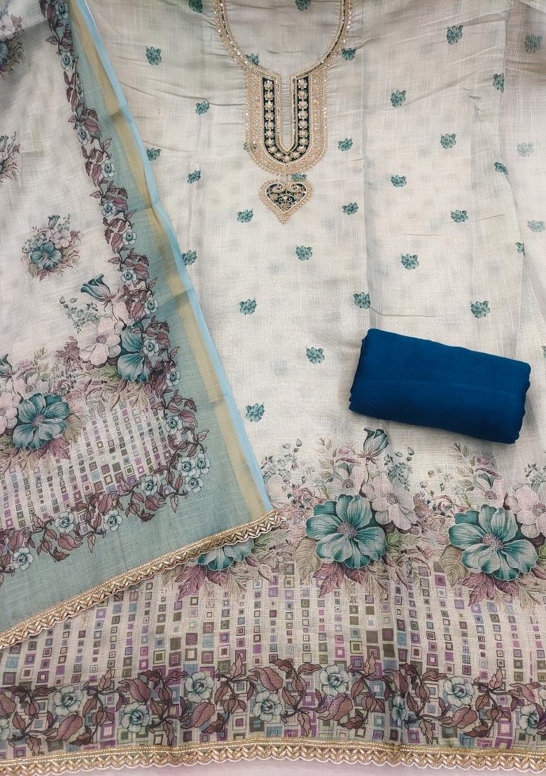 Multicolor Printed Cotton Kurta Set - Indya