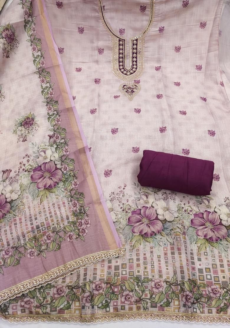 Multicolor Printed Cotton Kurta Set - Indya