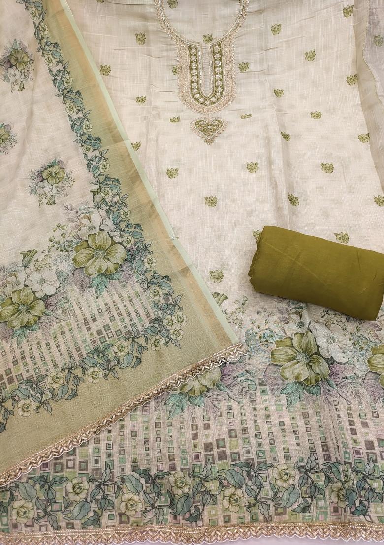 Multicolor Printed Cotton Kurta Set - Indya