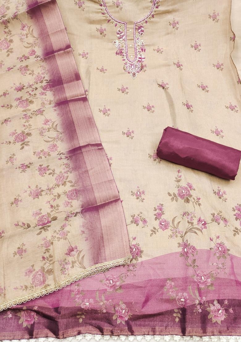 Multicolor Printed Cotton Kurta Set - Indya
