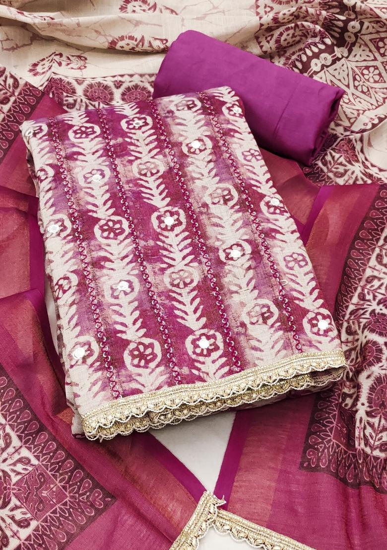 Multicolor Printed Cotton Kurta Set - Indya