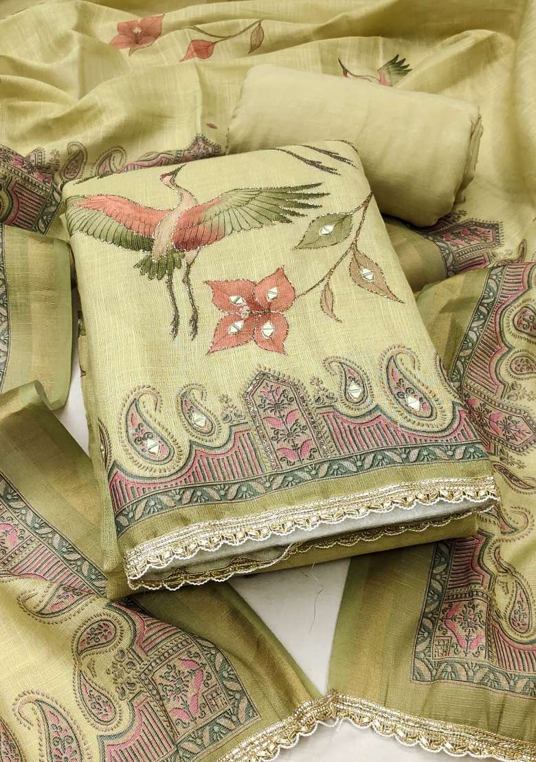 Multicolor Printed Cotton Kurta Set - Indya