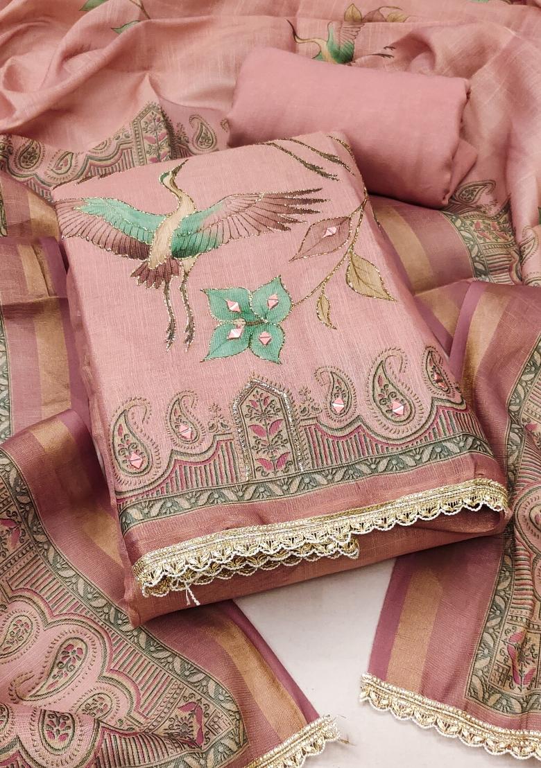 Multicolor Printed Cotton Kurta Set - Indya