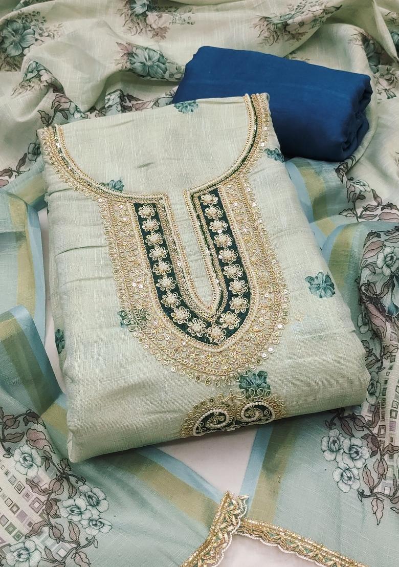 Multicolor Printed Cotton Kurta Set - Indya