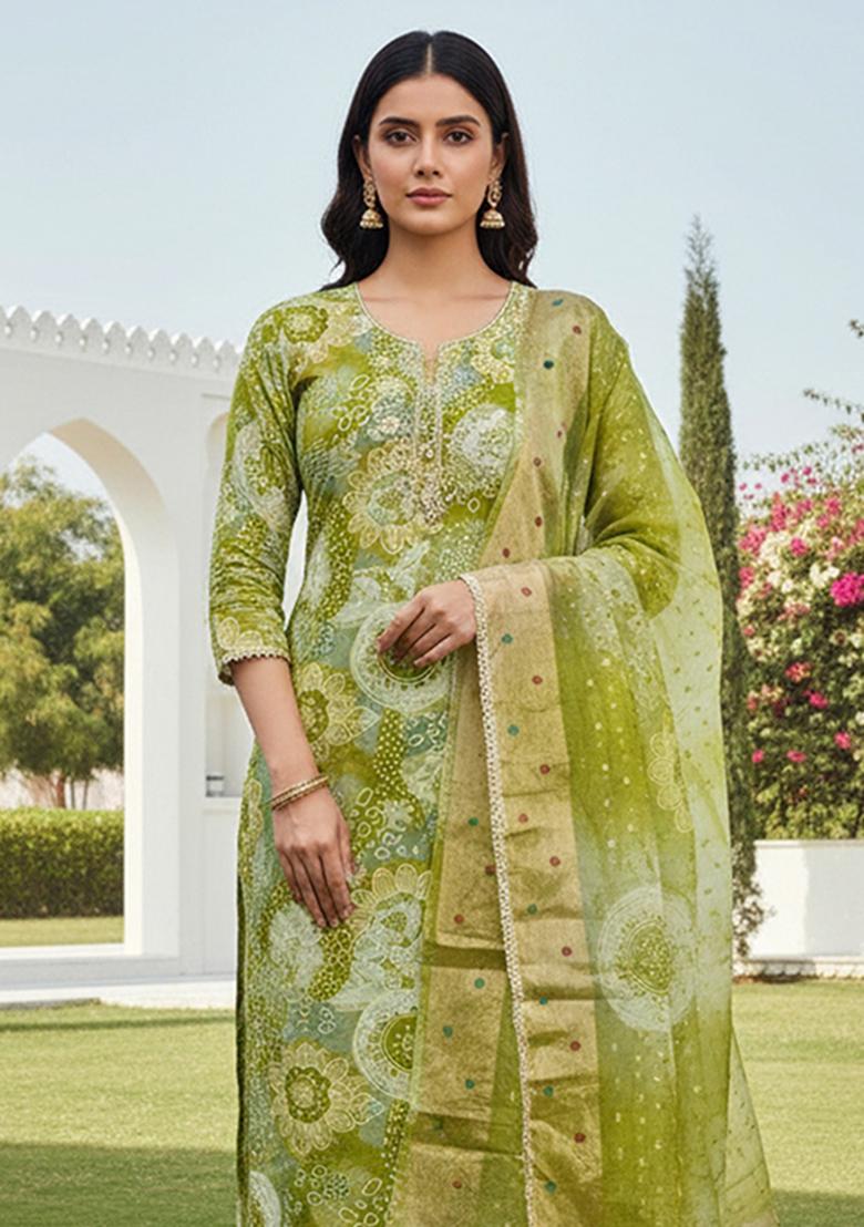Multicolor Printed Modal Kurta Set - Indya