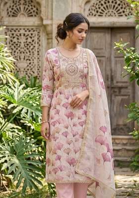 Multicolor Printed Cotton Kurta Set