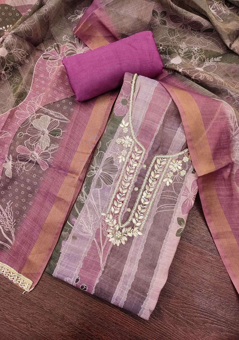 Multicolor Printed Cotton Kurta Set - Indya