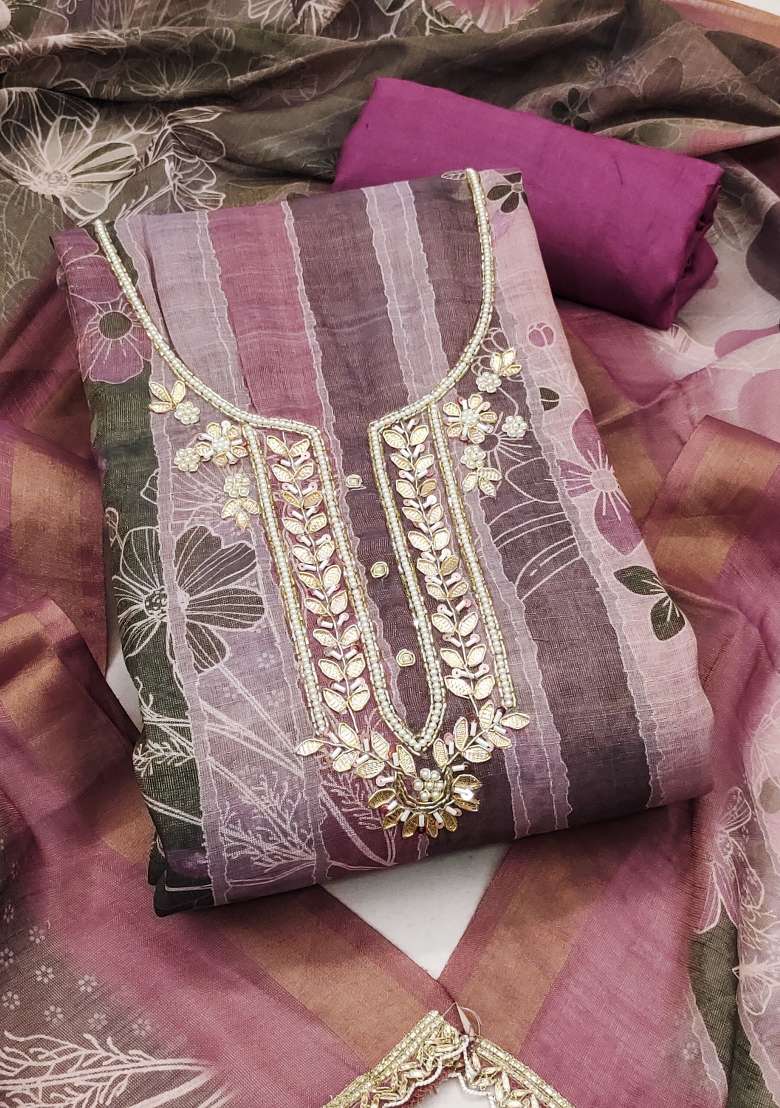 Multicolor Printed Cotton Kurta Set - Indya
