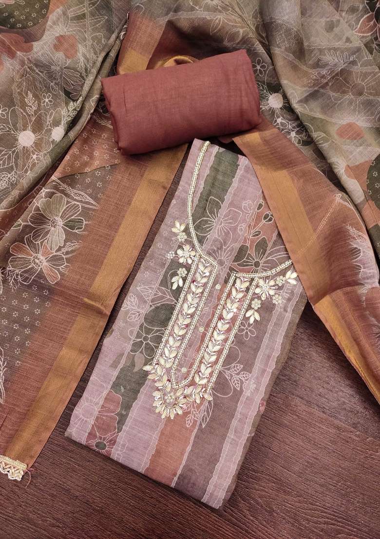 Multicolor Printed Cotton Kurta Set - Indya