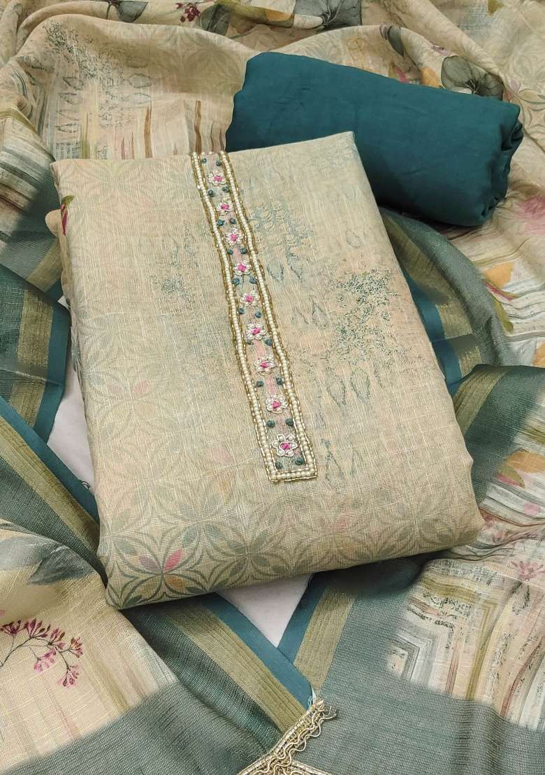Multicolor Printed Cotton Kurta Set - Indya