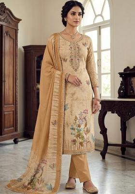 Multicolor Printed Cotton Kurta Set