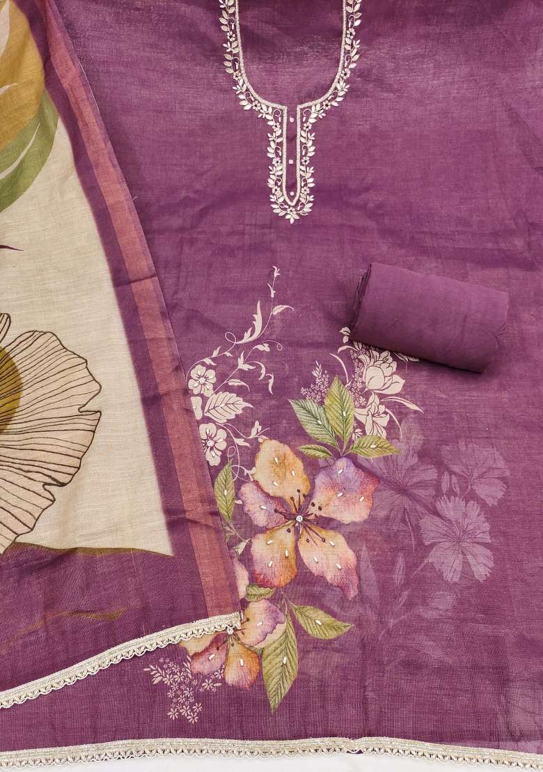 Multicolor Printed Cotton Kurta Set - Indya