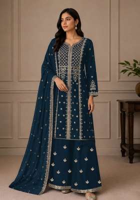 Rama Embroidered Georgette Kurta Set